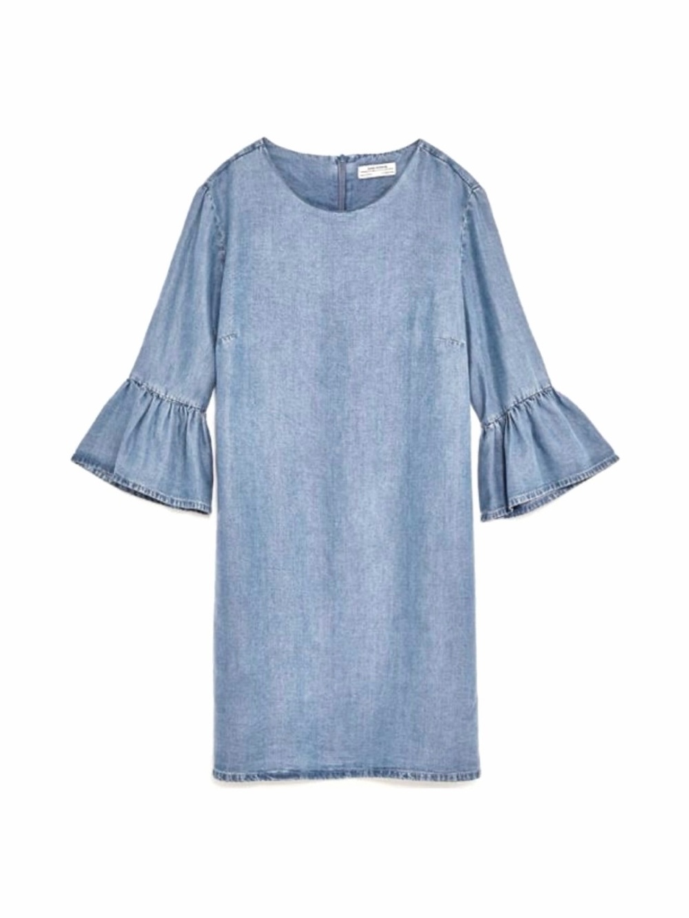 ★ NWT Zara Women Premium Denim Collection
Bell Sleeve Dress - Blue ★